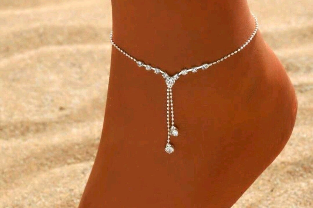 Enkelbandje zilverkleurig