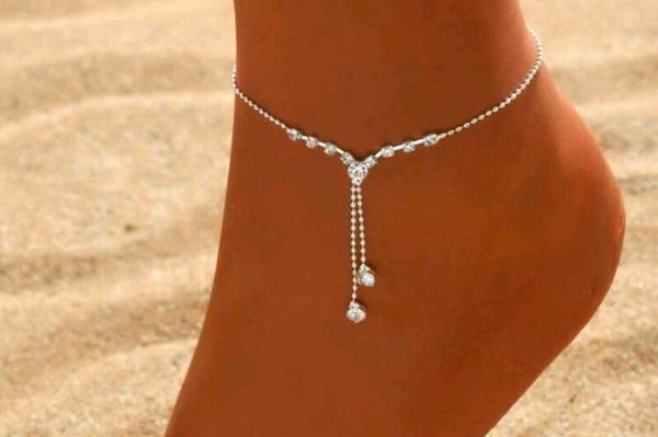 Enkelbandje zilverkleurig