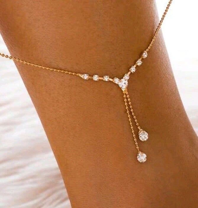 Enkelbandje goudkleurig