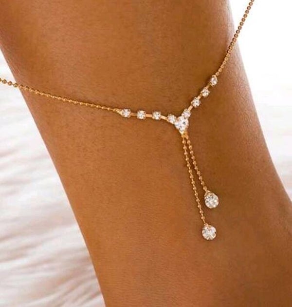 Enkelbandje goudkleurig