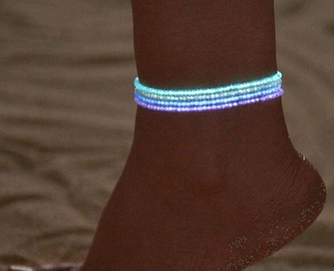 Setje enkelbandjes lichtgevend