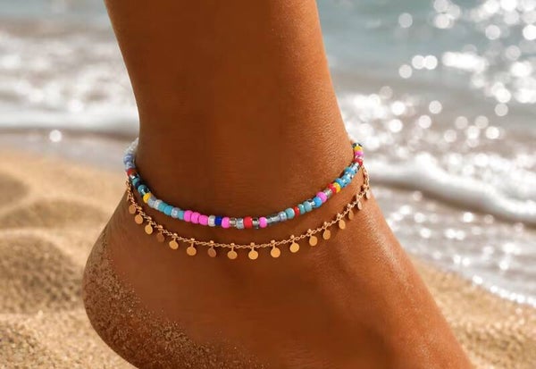 2 delig setje multicolor goudkleurig