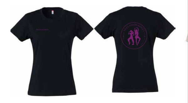 T-shirt - zwart / roze