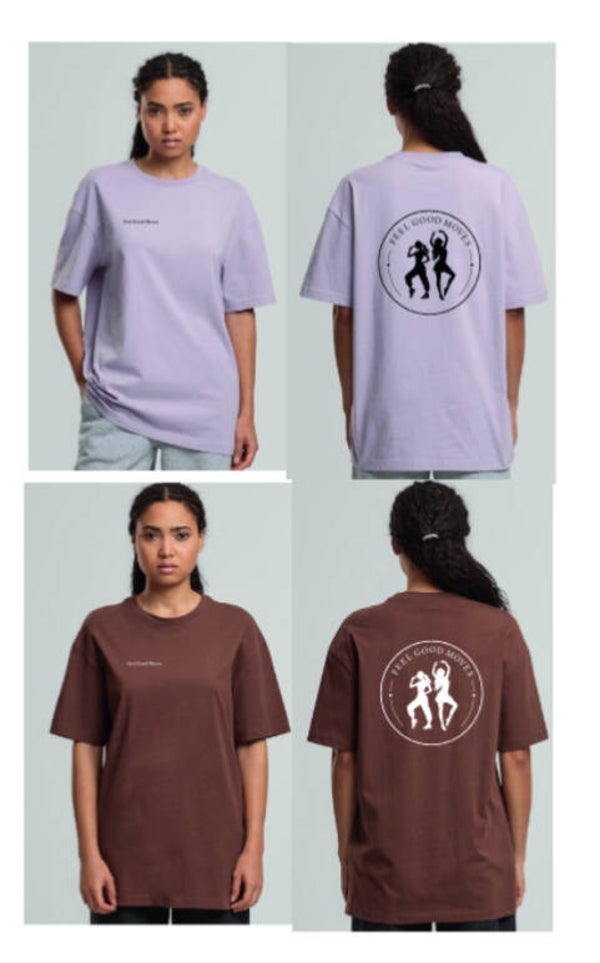 Oversized shirt - zand / lila / bruin