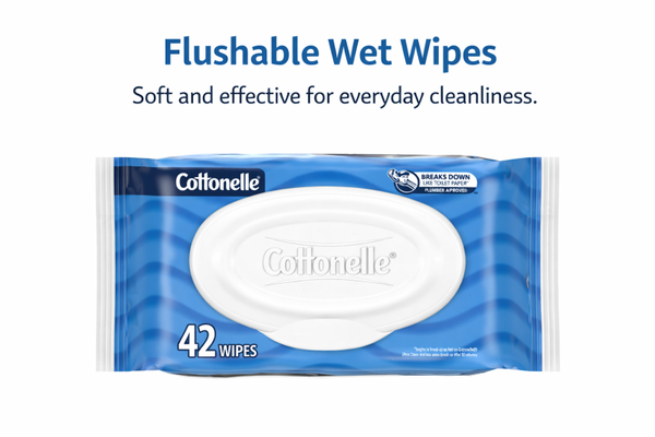Cottonelle Flushable Wipes – 42 Count