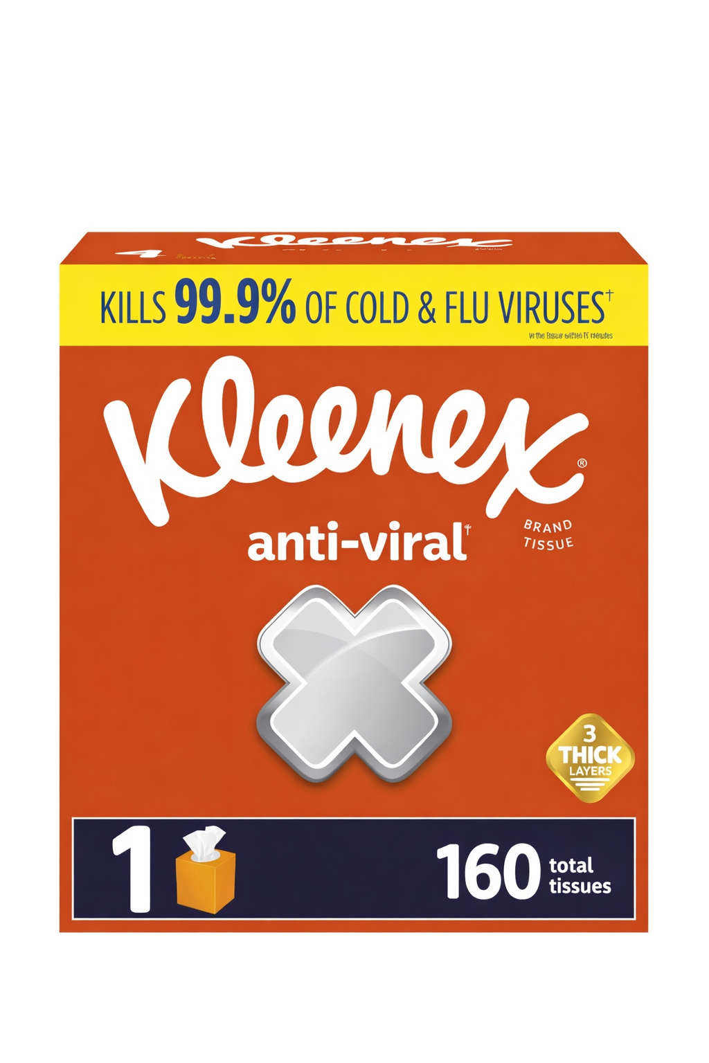 Kleenex Anti-Viral Facial Tissues (160 ct)
