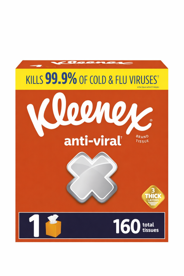 Kleenex Anti-Viral Facial Tissues (160 ct)