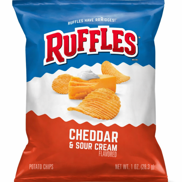Ruffles Cheddar & Sour Cream Chips (1 oz)