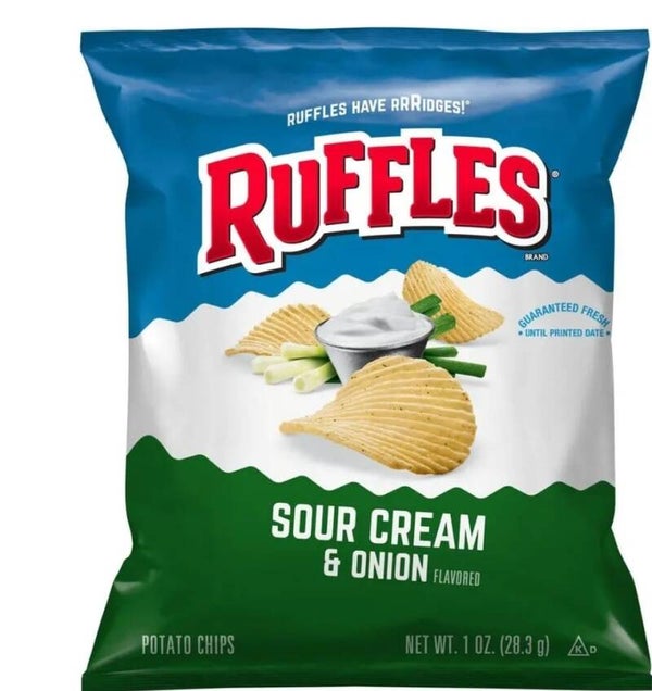 Ruffles Sour Cream & Onion Chips (1 oz)