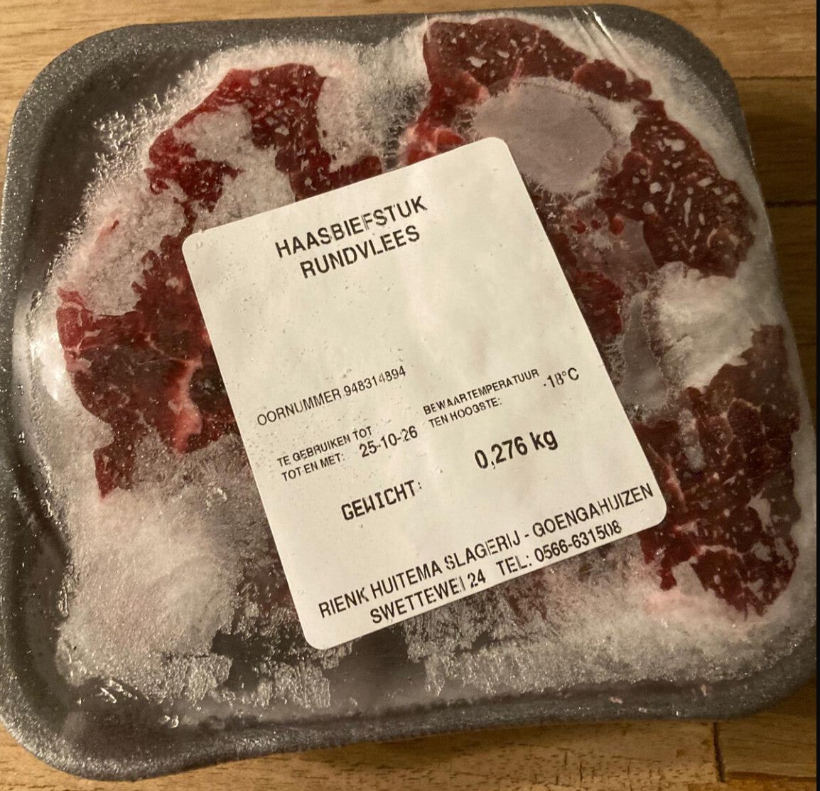 Haasbiefstuk (250 gram)