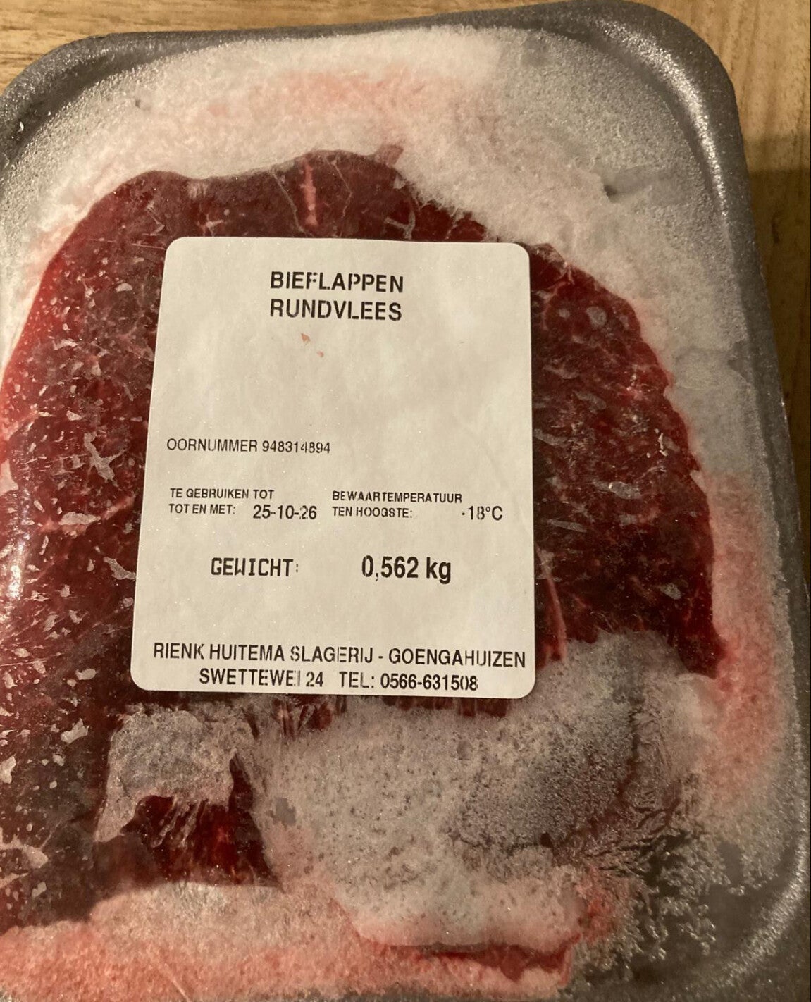 Bieflappen (500 gram)