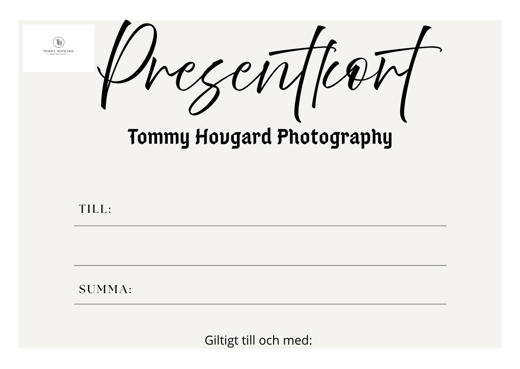 Presentkort