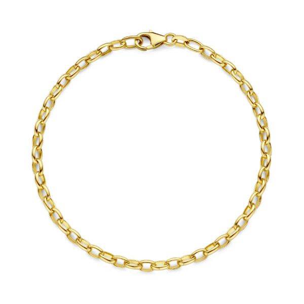 New Bling armband van 14 krt wit goud 9NBG-CH021Y