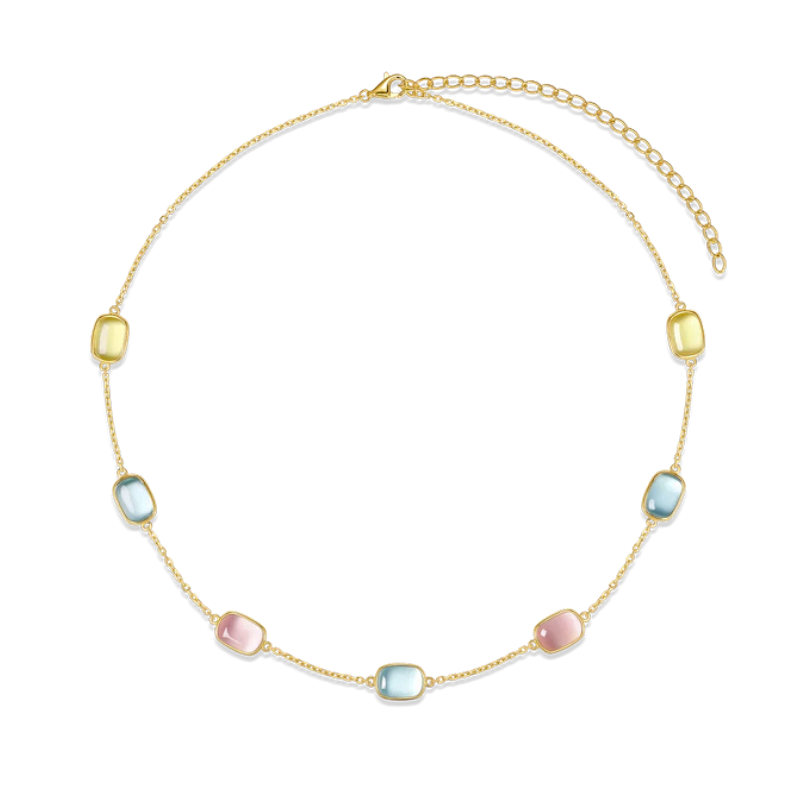 925 Sterling Zilveren Halsketting voor Dames – Blush Essence petite