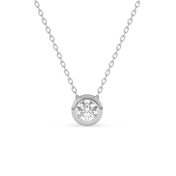 Diamo Diamonds wit gouden collier met diamand