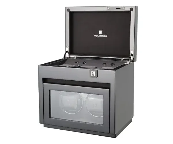 Paul Design Watch Winder Gentlemen 2+3 Black Highgloss 20095