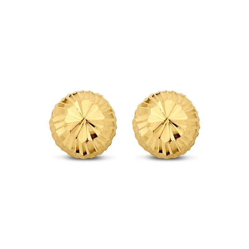 New Bling gouden oorstekers diamant geslepen 5mm.