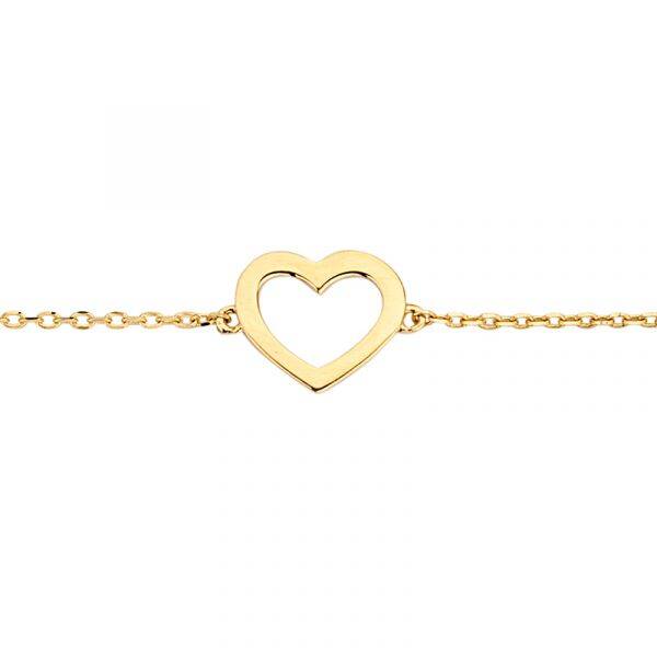 New Bling gouden hartjes armband 9NBG-0082