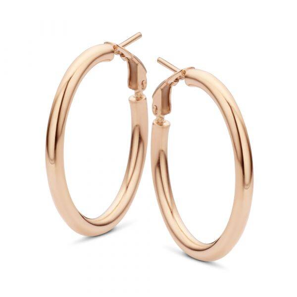 New Bling gouden oorringen afm. 30x3 mm