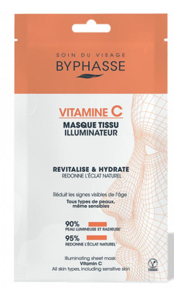 Masque en Tissu Illuminateur à la Vitamine C