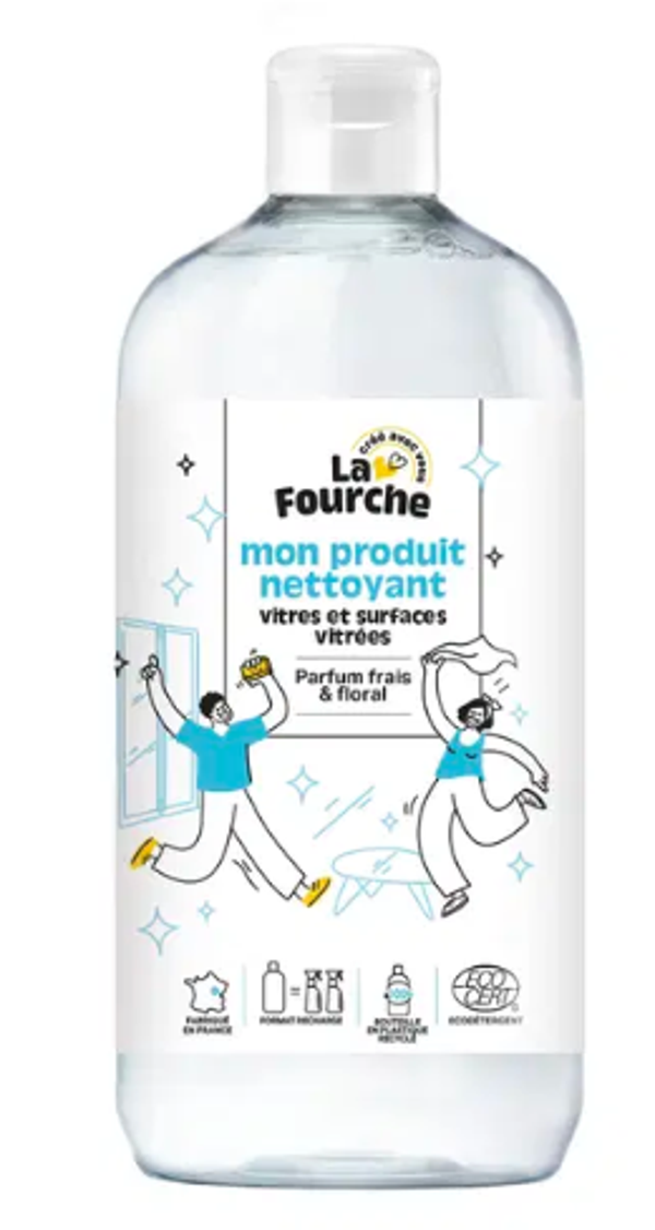 Recharge Nettoyant Vitre Certifiée Ecodétergent