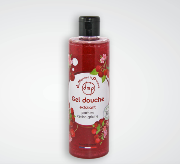 Gel douche exfoliant cerise griotte
