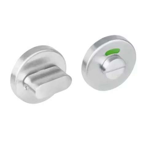 Intersteel badkamer/toilet vrij-bezet 8 mm rond Ø53x8mm met 7 mm nokken rvs