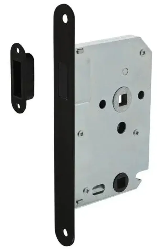 Intersteel Magneet badkamer/toilet slot 63/8mm met zwarte voorplaat 20×175 mm