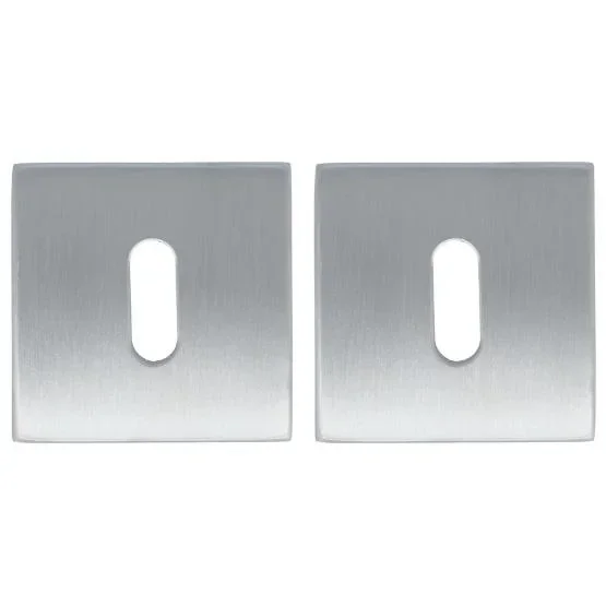 2 Sleutelplaatjes vierkant rvs