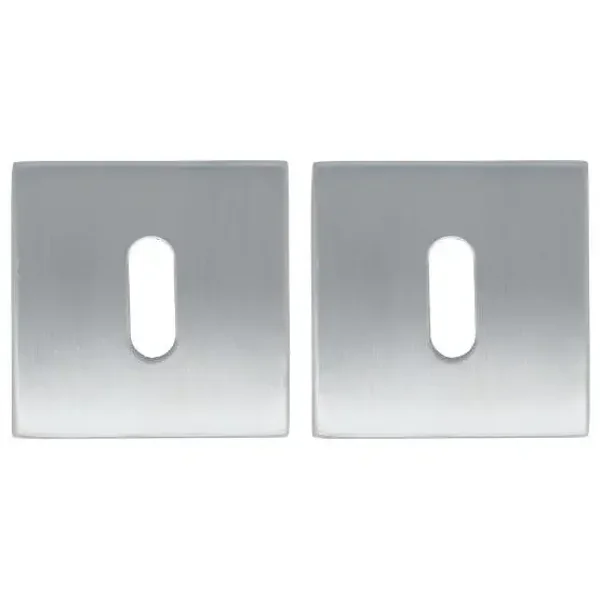 2 Sleutelplaatjes vierkant rvs