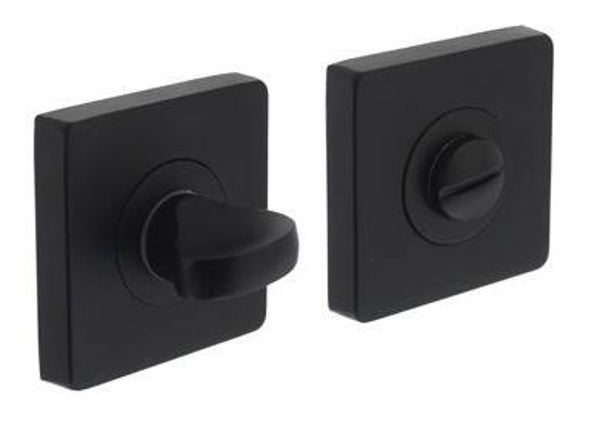 Intersteel wc-sluiting 8 mm vierkant mat zwart