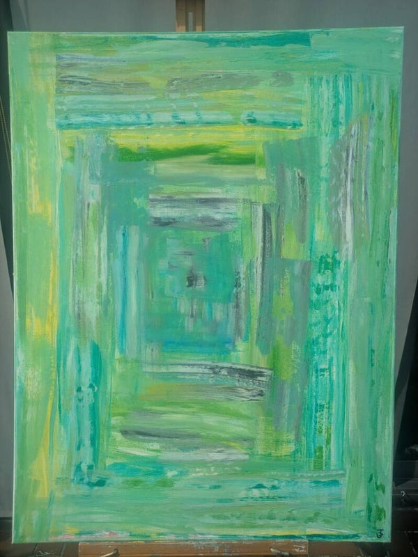 Schilderij 'Green Window'