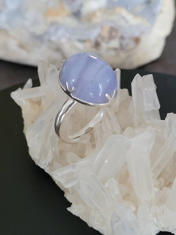Bague Agate Blue Lace