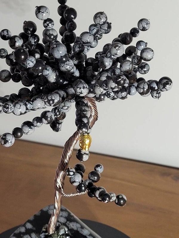 Arbre de vie Obsidienne Neige