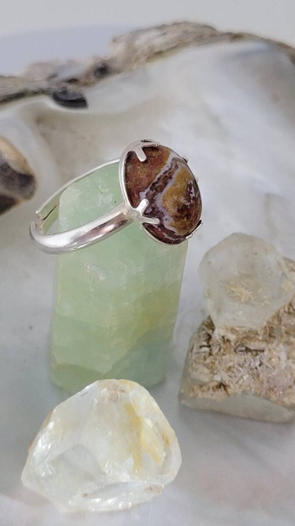 Bague Jaspe Polychrome