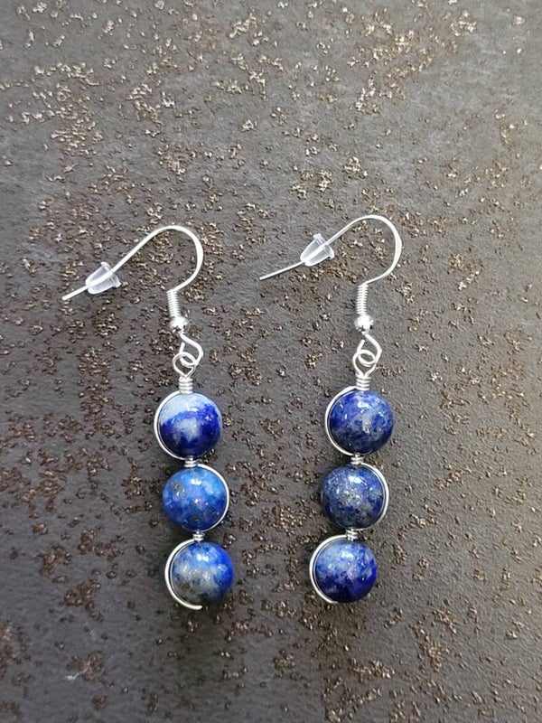 Boucles d'oreilles Lapis-Lazuli
