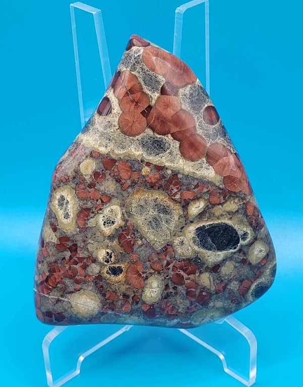 Pierre polie Obsidienne peanut