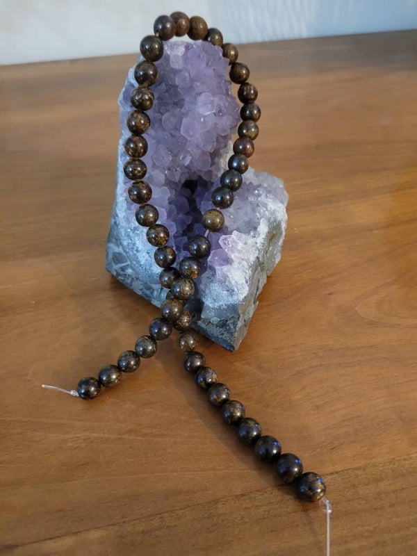 Fil de perles Bronzite 8 mm