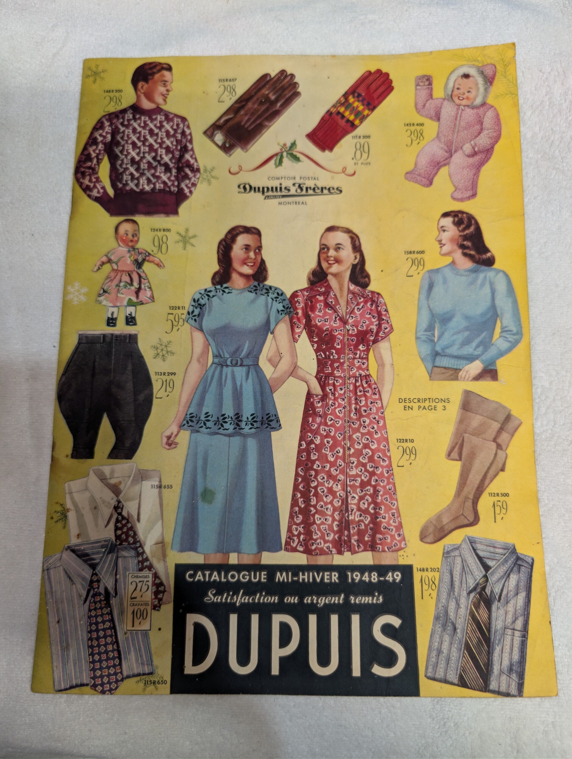 Catalogue Dupuis et frères Mi hiver 1948-49