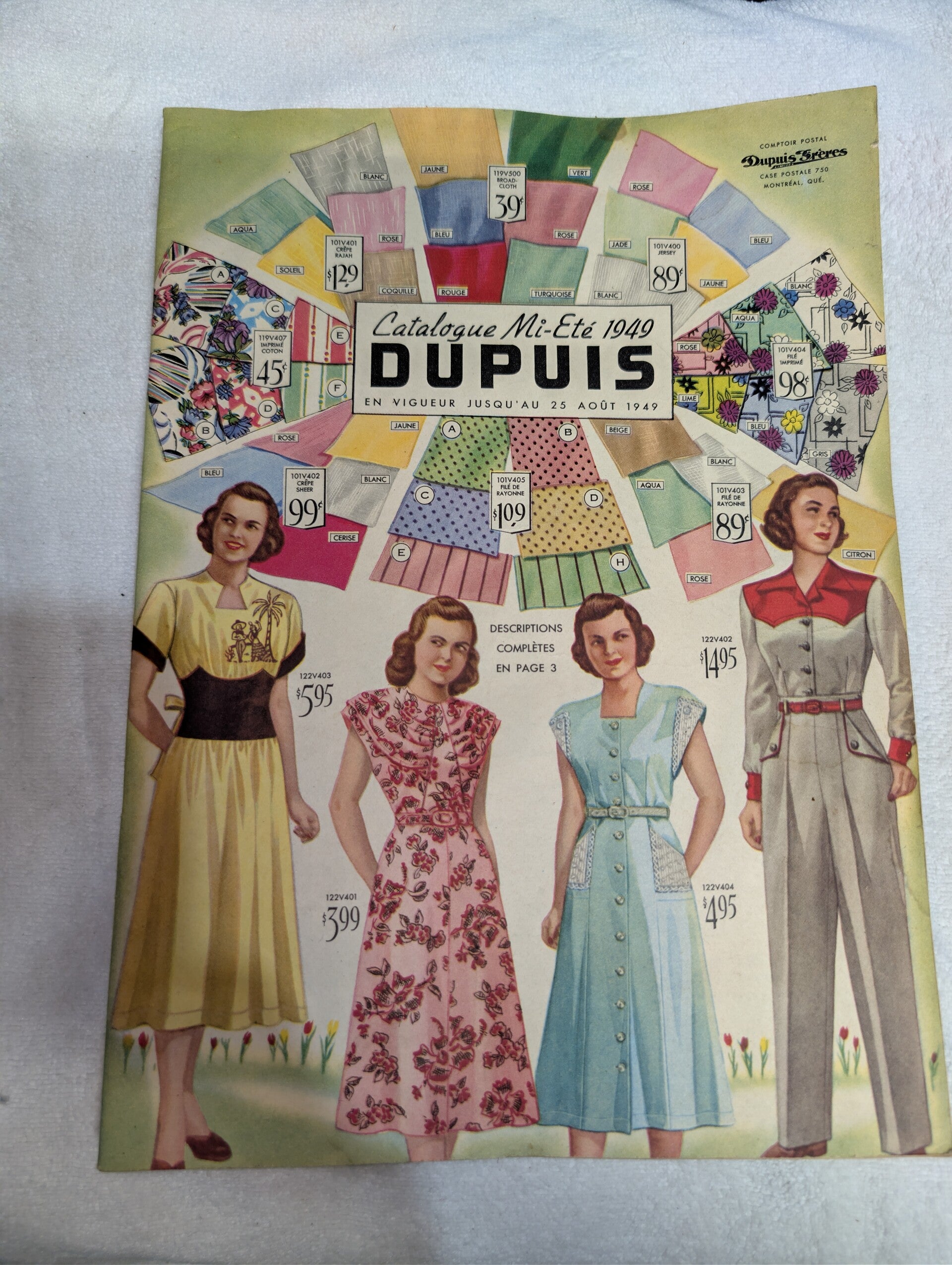 Catalogue Dupuis et frères Mi été 1949