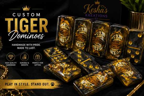 🐅 Tiger Eye Domino Set
