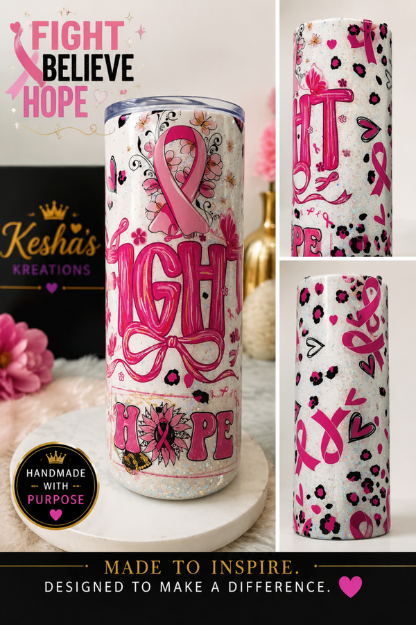 🎀 Breast Cancer Awareness Tumbler