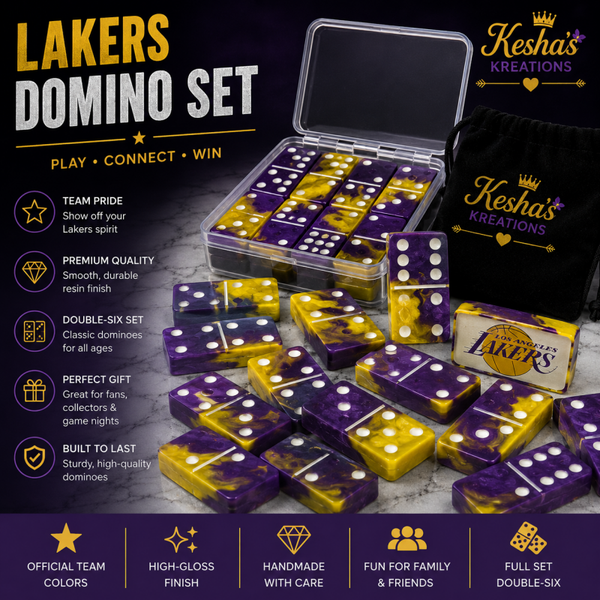 💜💛 Lakers Domino Set