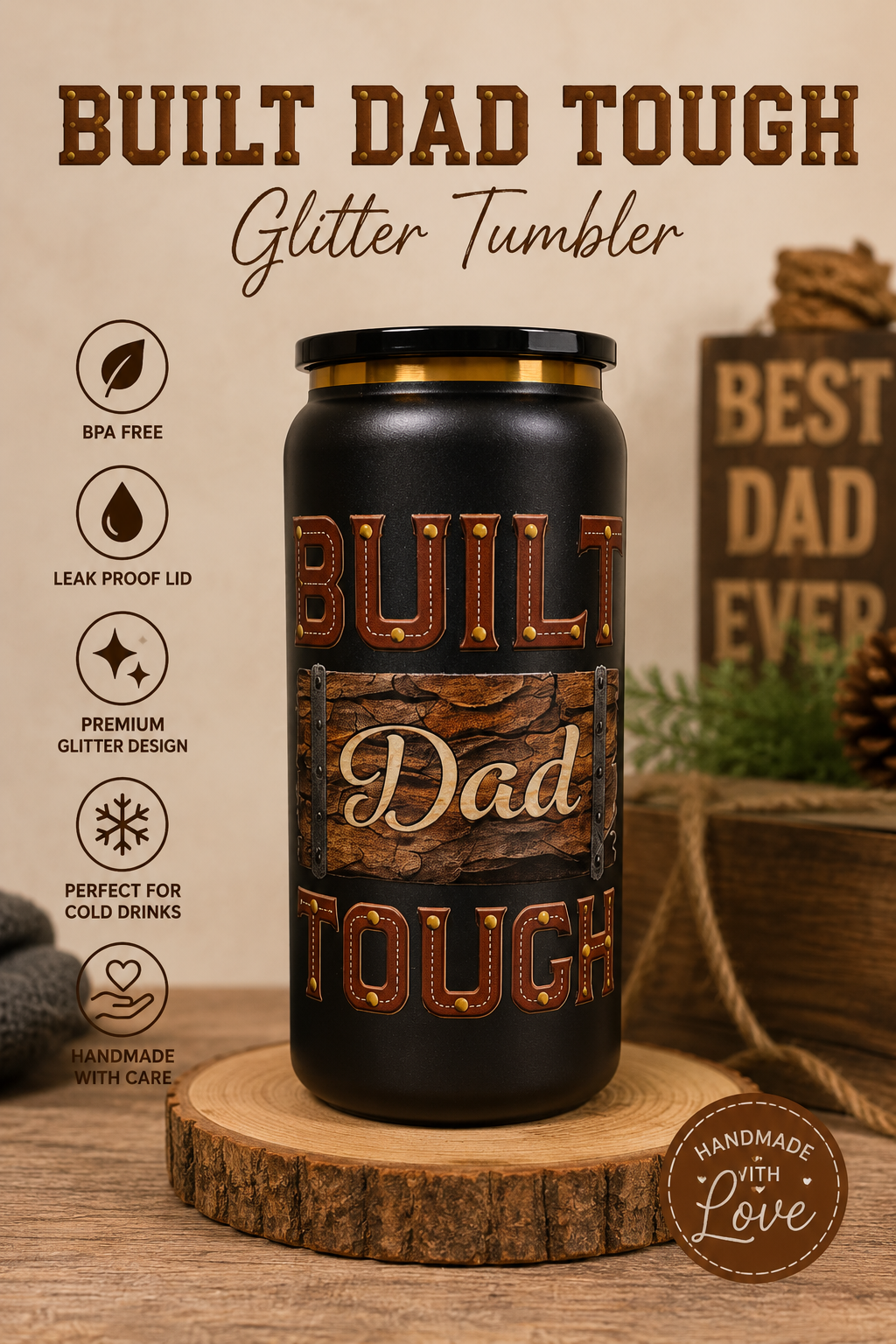 🤠 Built Dad Tough Tumbler