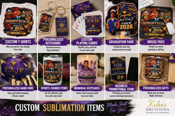 ✨ Custom Sublimation Gifts & Accessories