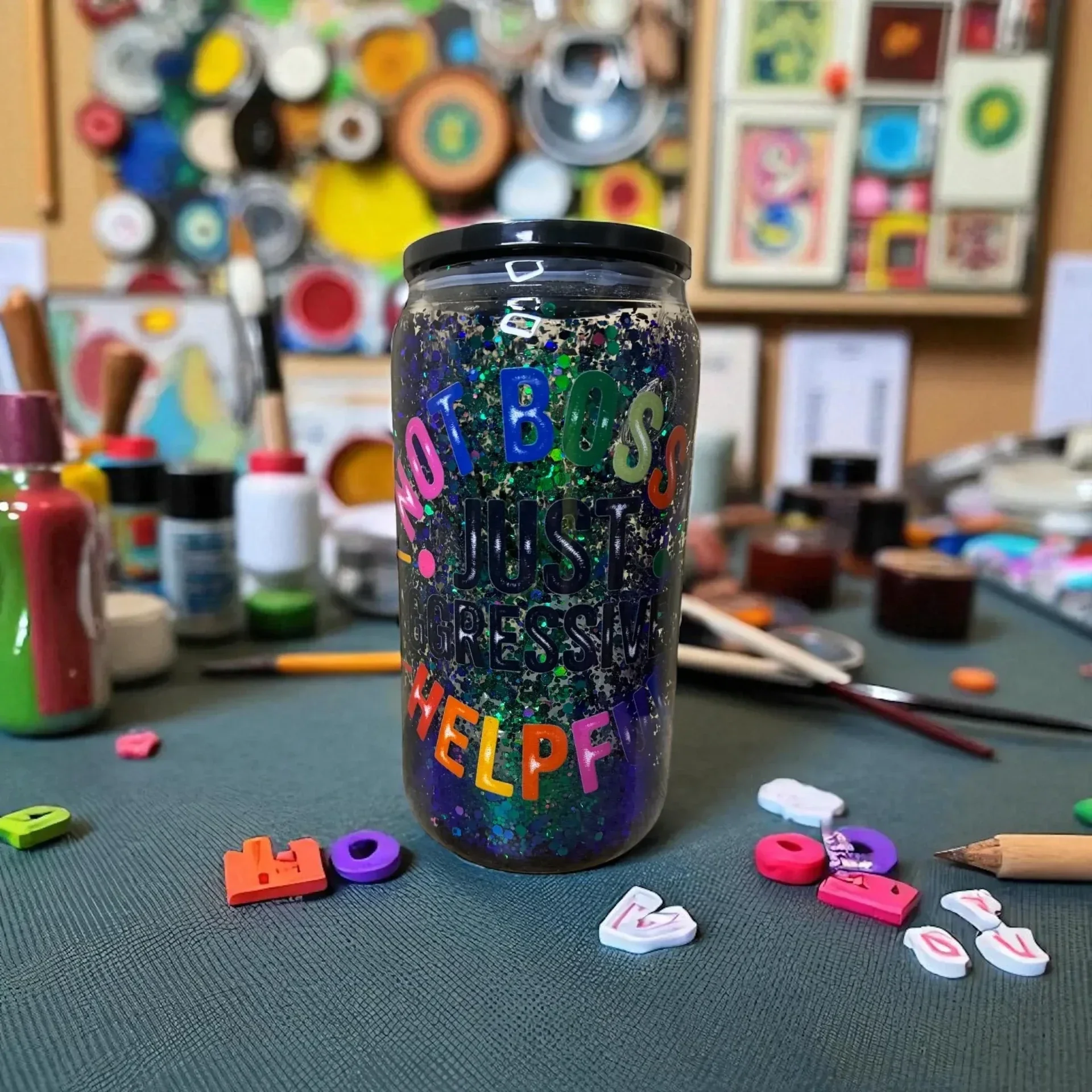 🌈 Not Bossy, Just Aggressively Helpful Tumbler