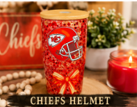 🏈 Chiefs Inspired Glitter Shot Glass