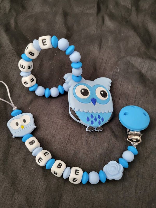 Lot attache-tetines et anneaux de dentition