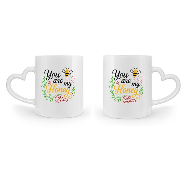 Bundle "You are my Honey"  Herz-Tasse 2er Set