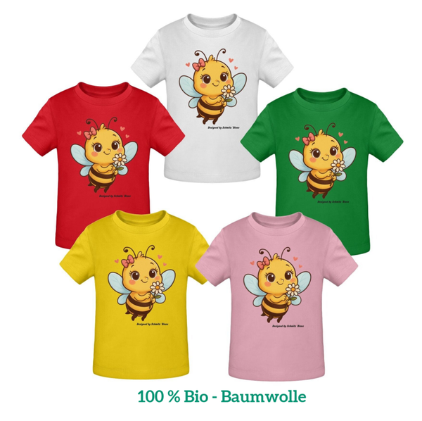 🐝 Baby Organic T-Shirt – „Bee loved"